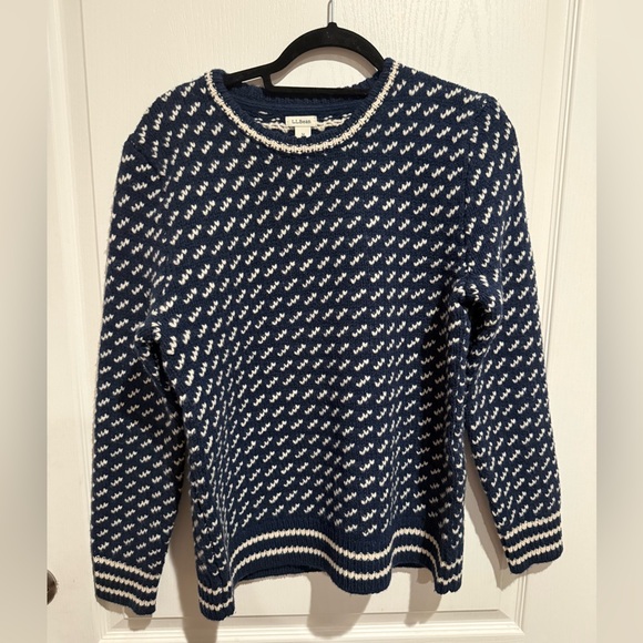 L.L. Bean Sweaters - L.L. Bean rag wool birdseye sweater